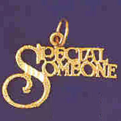 14K GOLD SAYING CHARM - SOMEONE SPECIAL #10273