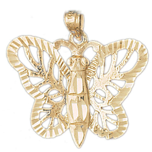 14K GOLD ANIMAL CHARM - BUTTERFLY #3098