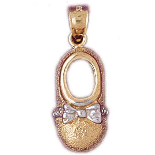 14K GOLD BABY CHARM - BABY BOOT #5940
