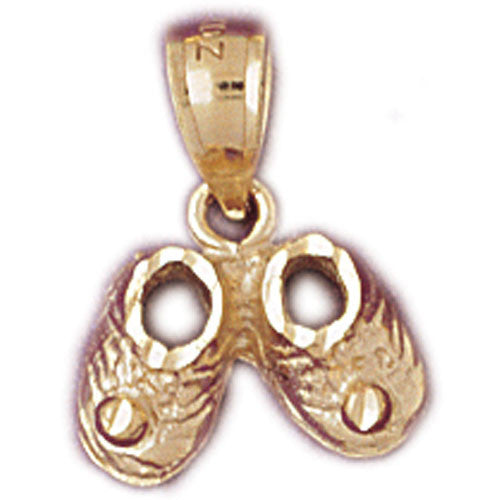 14K GOLD BABY CHARM - BABY BOOTS #5938