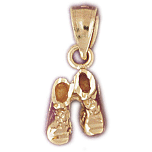 14K GOLD BABY CHARM - BABY BOOTS #5939