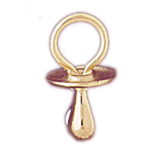 14K GOLD BABY CHARM - SOOTHER #5912