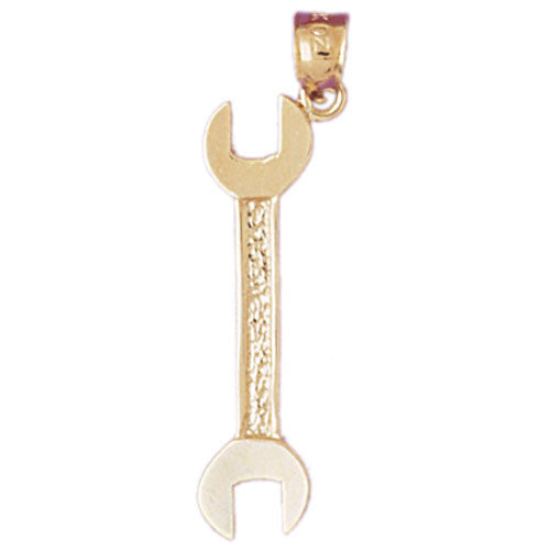 14K GOLD CHARM WRENCH #6645