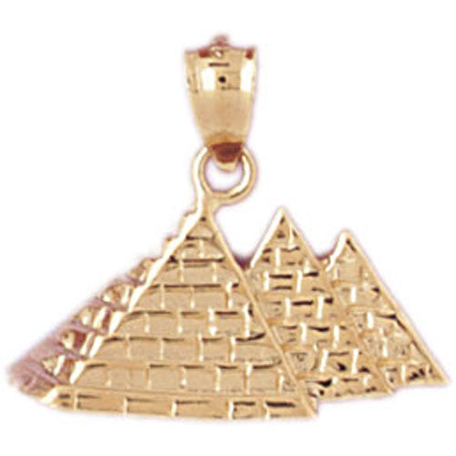 14K GOLD EGYPTIAN CHARM - PYRAMID #4786