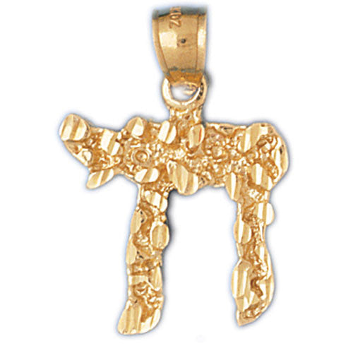 14K GOLD JEWISH CHARM - CHAI #9120