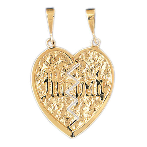 14K GOLD JEWISH CHARM - MIZPAH #9062