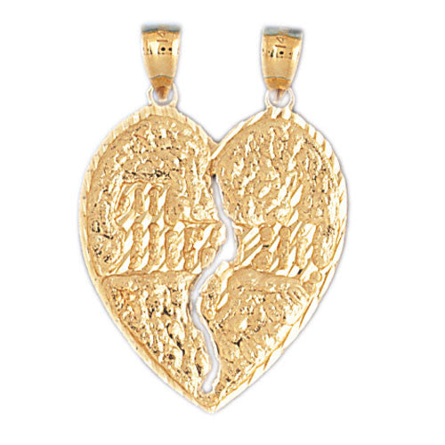 14K GOLD JEWISH CHARM - MIZPAH #9063