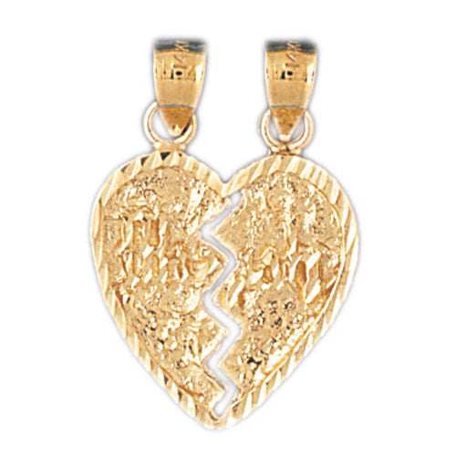 14K GOLD JEWISH CHARM - MIZPAH #9064