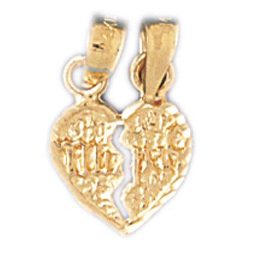 14K GOLD JEWISH CHARM - MIZPAH #9065