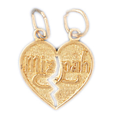 14K GOLD JEWISH CHARM - MIZPAH #9066