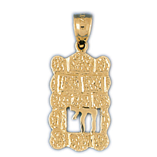 14K GOLD JEWISH CHARM #9078