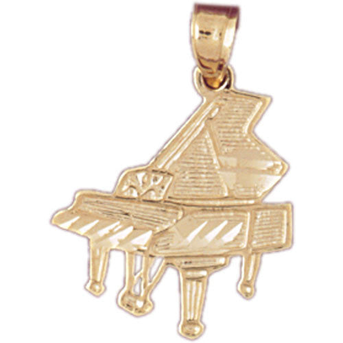14K GOLD MUSIC CHARM - GRAND PIANO #6194