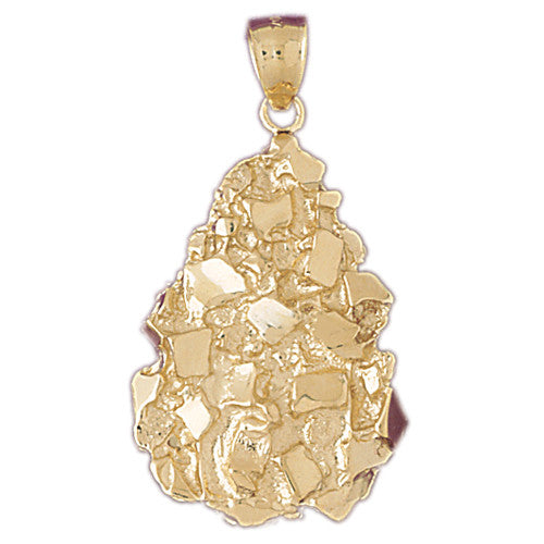 14K GOLD NUGGET CHARM #5761