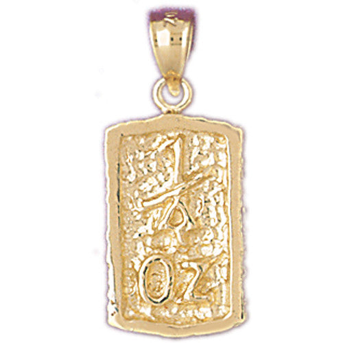 14K GOLD NUGGET CHARM #5763