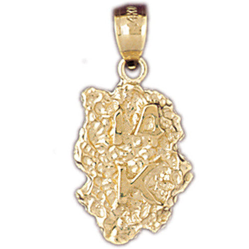 14K GOLD NUGGET CHARM #5768