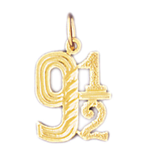 14K GOLD NUMERAL CHARM #9538