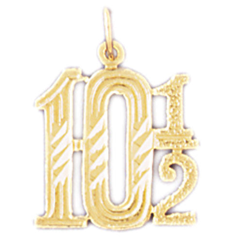14K GOLD NUMERAL CHARM #9541