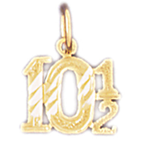 14K GOLD NUMERAL CHARM #9543