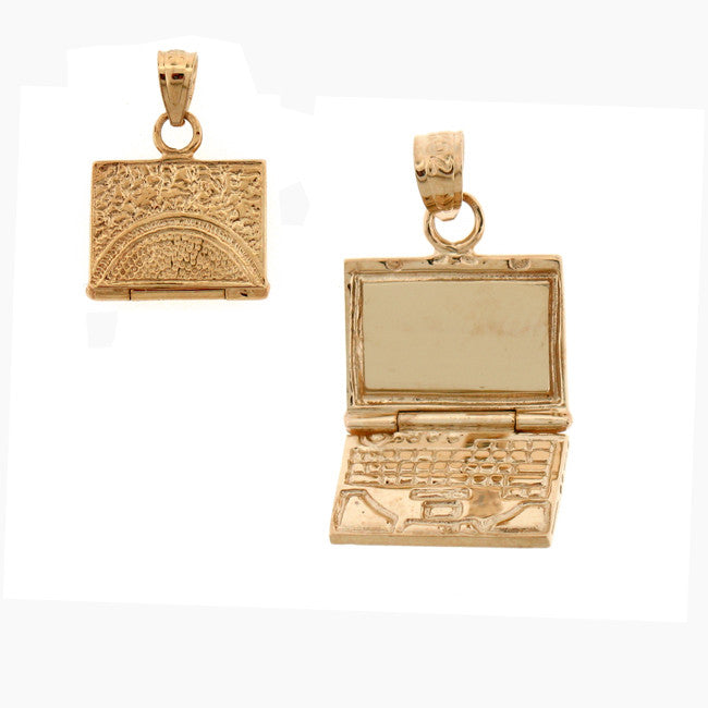 14K GOLD OFFICE CHARM - COMPUTER #6434