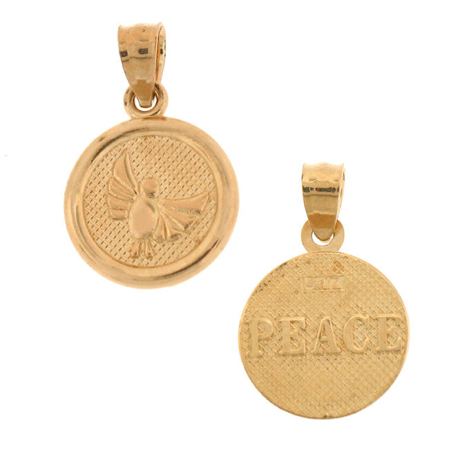 14K GOLD SEVEN WISHES CHARM - PEACE #6482