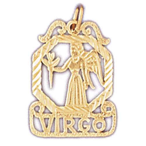 14K GOLD ZODIAC CHARM - VIRGO #9469