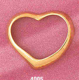 14K GOLD HEART CHARM #4005