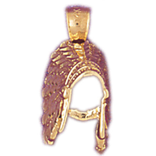 14K GOLD AMERICAN INDIANS' CHARM #5276