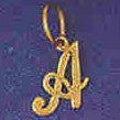 14K GOLD INITIAL CHARM - A #9562