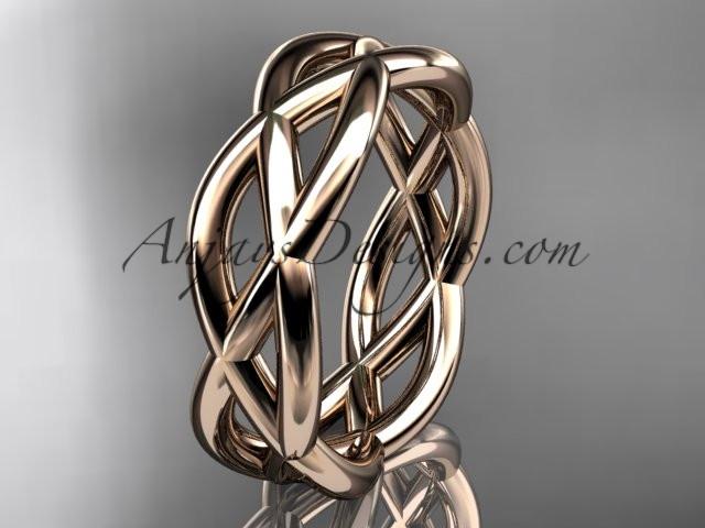 14kt rose gold wedding band ADLR392G - AnjaysDesigns
