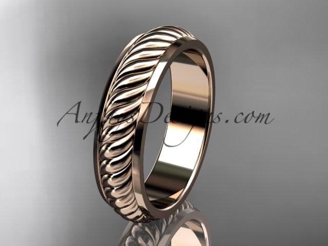 14kt rose gold wedding band ADLR399G - AnjaysDesigns