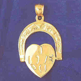 14K GOLD SAYING CHARM - I LOVE YOU #10180