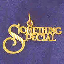 14K GOLD SAYING CHARM - SOMETHING SPECIAL #10251