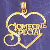 14K GOLD SAYING CHARM - SOMEONE SPECIAL #10252