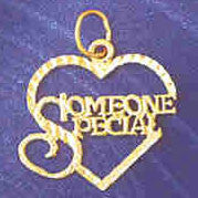 14K GOLD SAYING CHARM - SOMEONE SPECIAL #10253