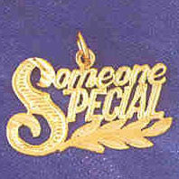 14K GOLD SAYING CHARM - SOMEONE SPECIAL #10256