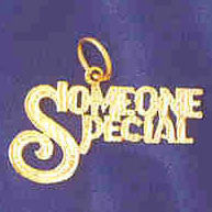 14K GOLD SAYING CHARM - SOMEONE SPECIAL #10263
