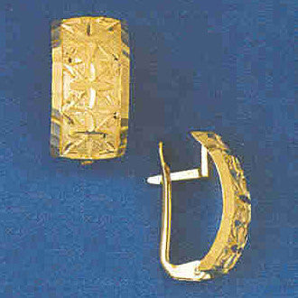 14K GOLD HINGED EARRING #12995