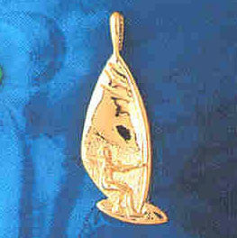 14K GOLD SPORT CHARM - WIND SURFING #1406
