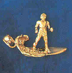 14K GOLD SPORT CHARM - SURFING #1407