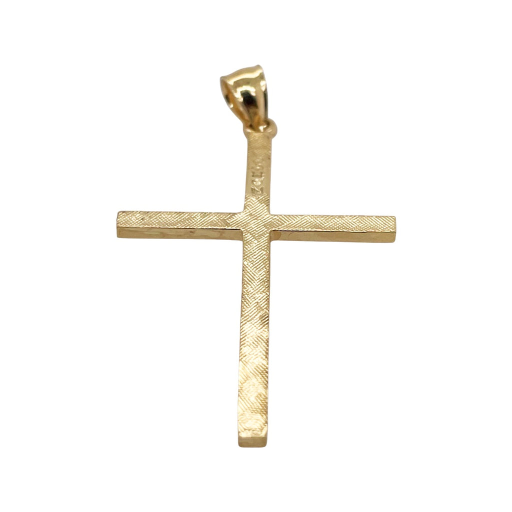 14K GOLD RELIGIOUS CHARM - CROSS #8199