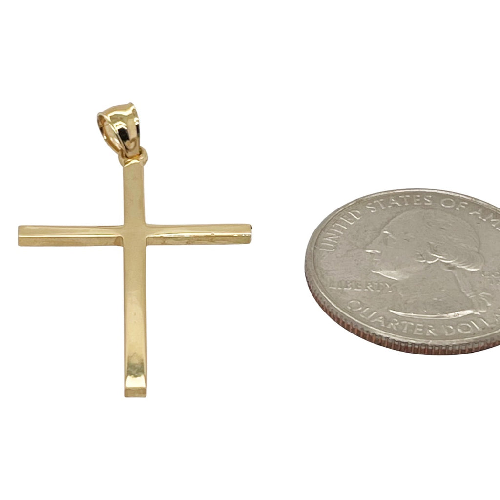14K GOLD RELIGIOUS CHARM - CROSS #8199