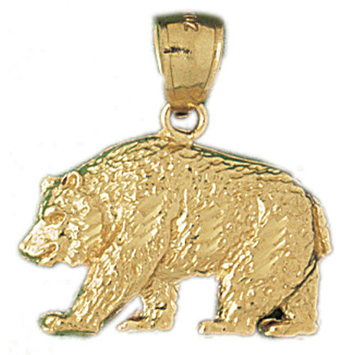 14K GOLD ANIMAL CHARM - BEAR #2548