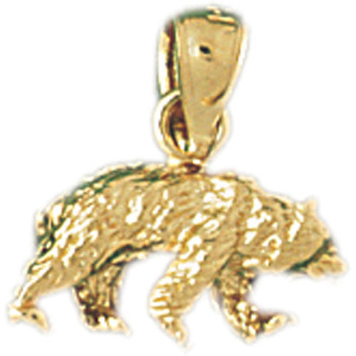 14K GOLD ANIMAL CHARM - BEAR #2552