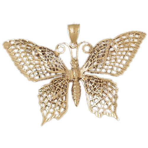 14K GOLD ANIMAL CHARM - BUTTERFLY #3086