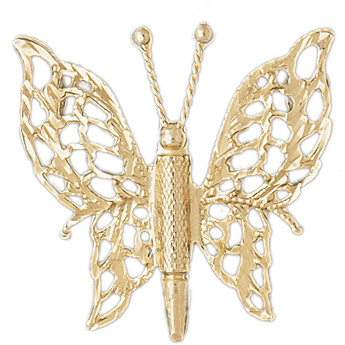 14K GOLD ANIMAL CHARM - BUTTERFLY #3087