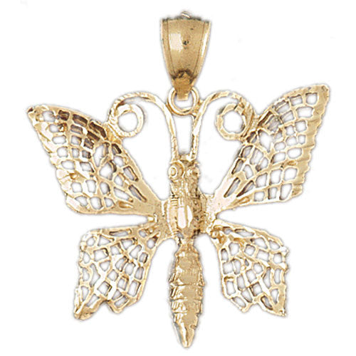 14K GOLD ANIMAL CHARM - BUTTERFLY #3088