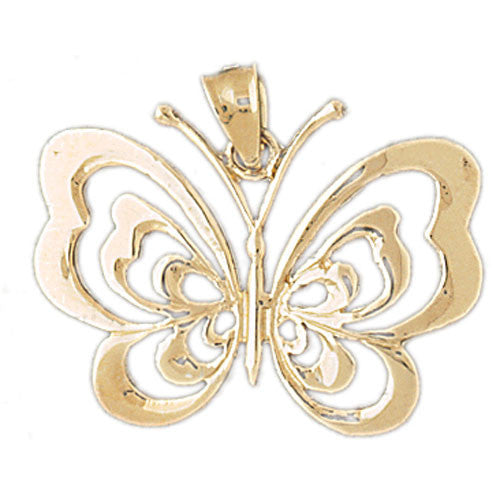 14K GOLD ANIMAL CHARM - BUTTERFLY #3092