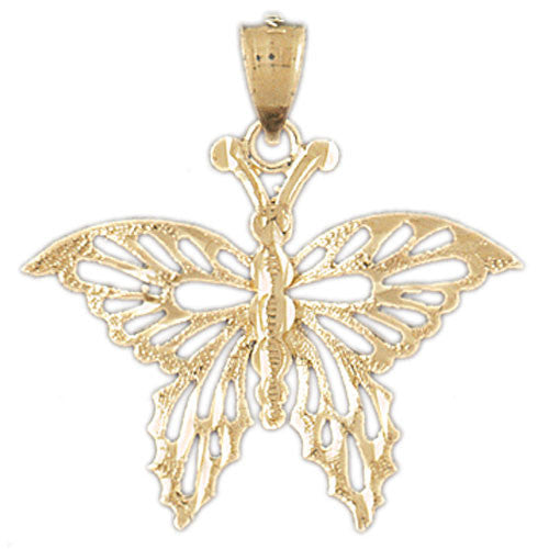 14K GOLD ANIMAL CHARM - BUTTERFLY #3095
