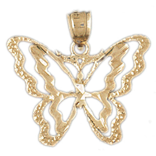14K GOLD ANIMAL CHARM - BUTTERFLY #3097