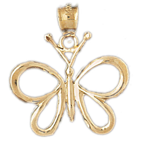 14K GOLD ANIMAL CHARM - BUTTERFLY #3099